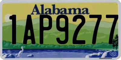AL license plate 1AP9277