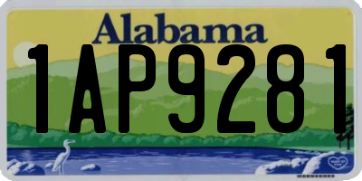 AL license plate 1AP9281