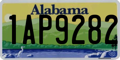 AL license plate 1AP9282