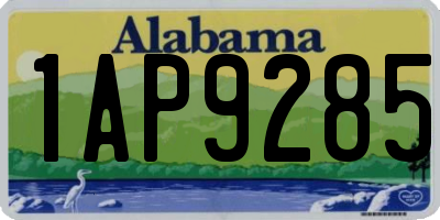 AL license plate 1AP9285