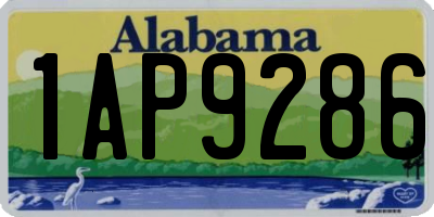 AL license plate 1AP9286
