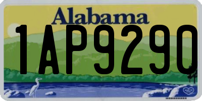 AL license plate 1AP9290