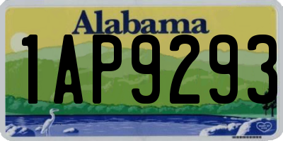 AL license plate 1AP9293