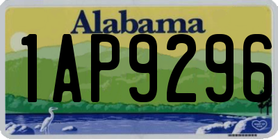 AL license plate 1AP9296