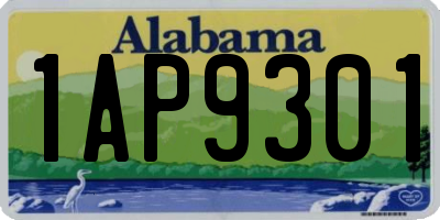 AL license plate 1AP9301