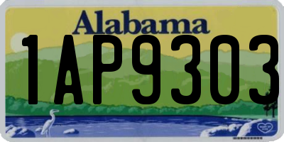 AL license plate 1AP9303