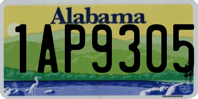 AL license plate 1AP9305