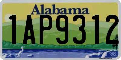 AL license plate 1AP9312