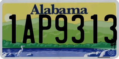 AL license plate 1AP9313