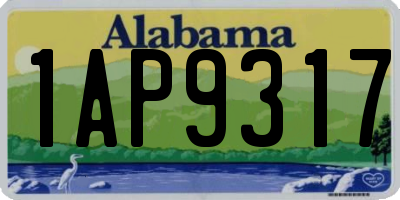 AL license plate 1AP9317