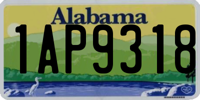 AL license plate 1AP9318