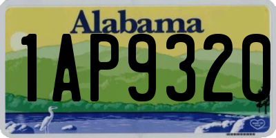 AL license plate 1AP9320