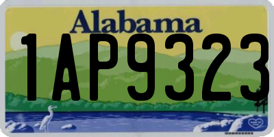 AL license plate 1AP9323