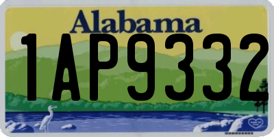 AL license plate 1AP9332