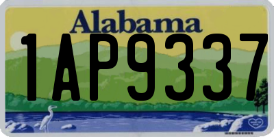 AL license plate 1AP9337