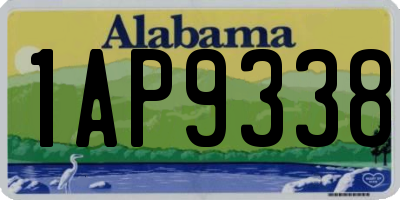 AL license plate 1AP9338