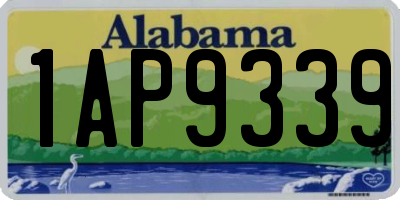 AL license plate 1AP9339