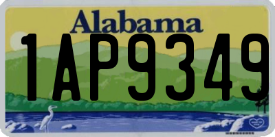 AL license plate 1AP9349