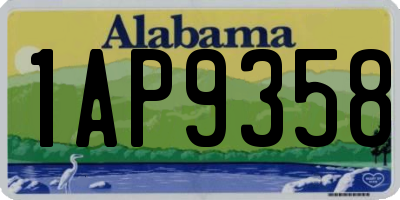 AL license plate 1AP9358