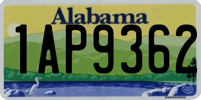 AL license plate 1AP9362