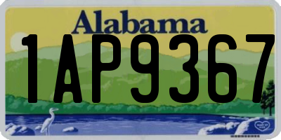 AL license plate 1AP9367