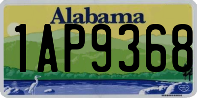 AL license plate 1AP9368