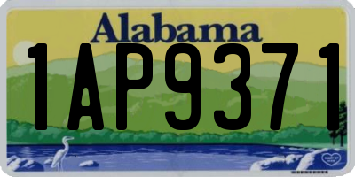 AL license plate 1AP9371