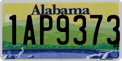 AL license plate 1AP9373
