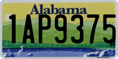 AL license plate 1AP9375