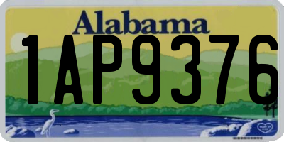 AL license plate 1AP9376