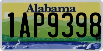 AL license plate 1AP9398