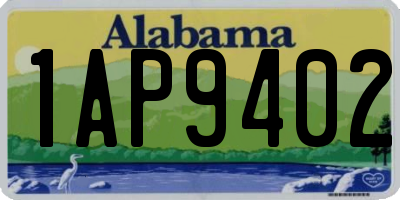 AL license plate 1AP9402