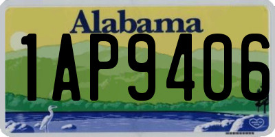 AL license plate 1AP9406