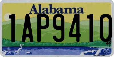AL license plate 1AP9410