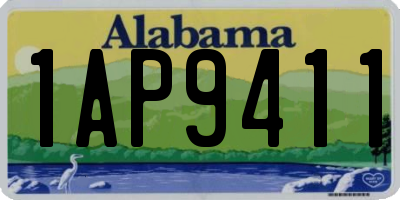 AL license plate 1AP9411