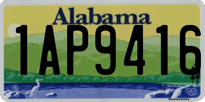 AL license plate 1AP9416