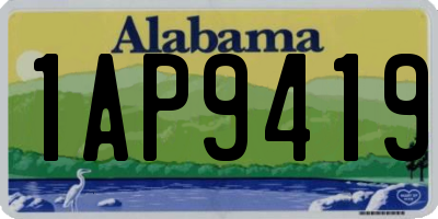 AL license plate 1AP9419