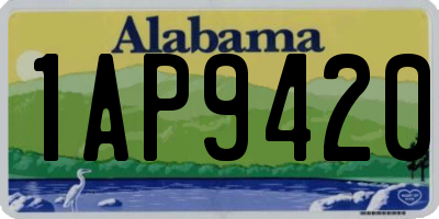 AL license plate 1AP9420