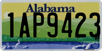 AL license plate 1AP9423