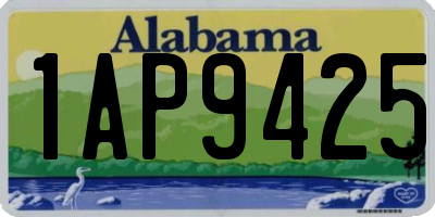 AL license plate 1AP9425