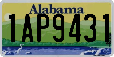 AL license plate 1AP9431