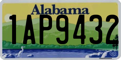 AL license plate 1AP9432