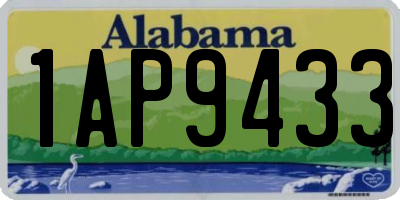 AL license plate 1AP9433