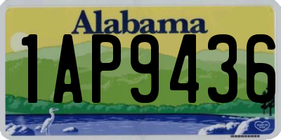 AL license plate 1AP9436