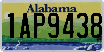 AL license plate 1AP9438