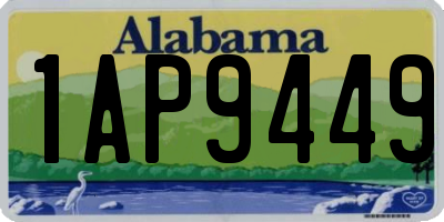 AL license plate 1AP9449