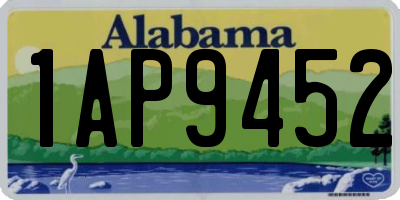 AL license plate 1AP9452