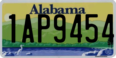 AL license plate 1AP9454