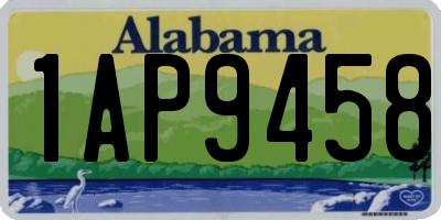 AL license plate 1AP9458