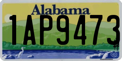 AL license plate 1AP9473
